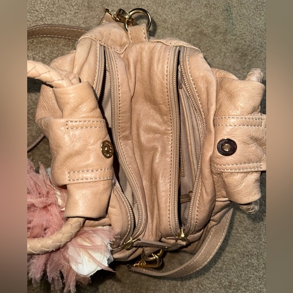 Genuine Leather Talbots Floral Shoulder Bag - Picture 3 of 4